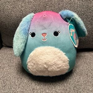 NWT Squishmallows Giovanna Bunny 12” Gradient Teal-Purple-Blue Easter plush